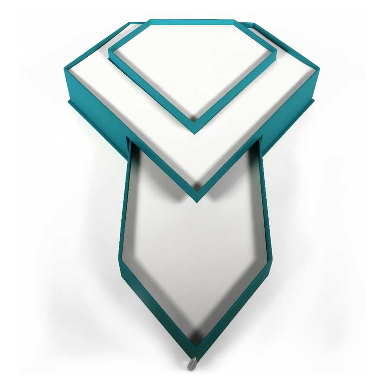 서랍 스타일 다이아몬드 모양의 화장품 상자